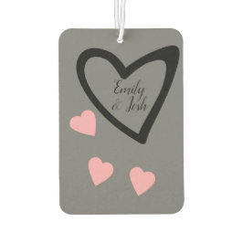 Paare Foto Hört Pink Gray Air Freshener Autolufterfrischer