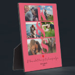 Paare Foto Liebe Initialen Personalisiert Fotoplatte<br><div class="desc">Paare Foto Liebe Initialen Personalisiert</div>