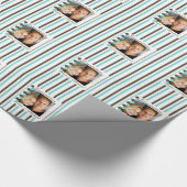 Paare Foto personalisieren Hochzeit Geschenkpapier (Ecke)