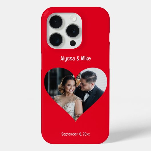 Paare Foto Personalisierte Flitterwochen Case-Mate iPhone Hülle (Rückseite)