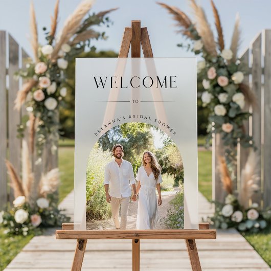 Paare Foto Rustikales Mattiertes Brautparty Willko Acrylschild