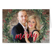 Paare Foto Weihnachten (Vorderseite (Horizontal))