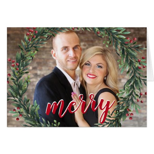 Paare Foto Weihnachten (Vorderseite (Horizontal))