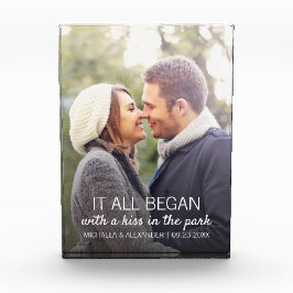 Paare Foto, wo alles begann Personalisiert Fotoblock