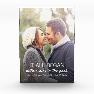 Paare Foto, wo alles begann Personalisiert Fotoblock