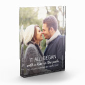 Paare Foto, wo alles begann Personalisiert Fotoblock (Links)