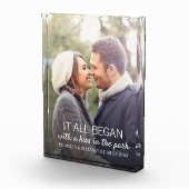 Paare Foto, wo alles begann Personalisiert Fotoblock (Rechts)