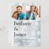 Paare Fotos Definition Schneeflocken Weihnachten (Vorne/Hinten)