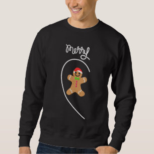 Paare Frohe Weihnachten Gingerbread Boy Funny Matc Sweatshirt