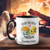 Paare Funny Custom "Cheese to My Macaroni" Tasse