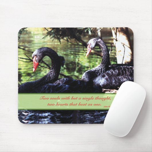 Paare für "Life Black Swans" mit Liebe-Zitat Mousepad (Mit Mouse)
