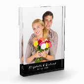 Paare Gedenkblock für Personalisiertes Foto (Links)