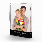 Paare Gedenkblock für Personalisiertes Foto (Rechts)