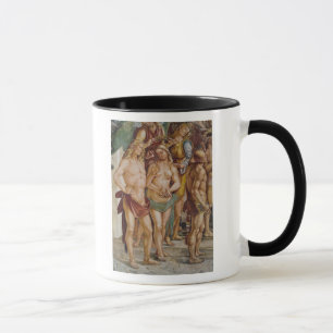 Paare gekrönt durch einen Engel, Detail Tasse