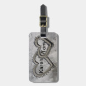 Paare Gepäckmarke Gepäckanhänger (Vorderseite vertikal)