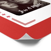 Paare Geschenk, Western Poker Card Personalisiert Poster (Ecke)