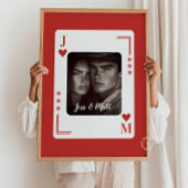 Paare Geschenk, Western Poker Card Personalisiert Poster