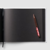 Paare Gesicht Foto hinzufügen Name Datum einfache Gästebuch (Innen)