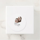 Paare Gesicht Foto hinzufügen Name Datum einfache  Geschenkanhänger (Beispiel)