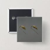 Paare Goldohrringe, Liao Dynastie Button (Vorne & Hinten)