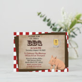 Paare Grill/Koch-out Einladungen (Stehend Vorderseite)