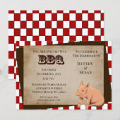 Paare Grill/Koch-out Einladungen (Vorne/Hinten)