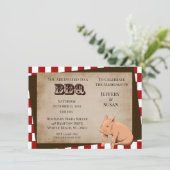 Paare Grill/Koch-out Einladungen (Stehend Vorderseite)