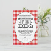 Paare GRILLEN Baby Shower Einladungen (Stehend Vorderseite)