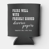 Paare gut Scheidungspapier schwarz nur geschieden Dosenkühler (Vorderseite)