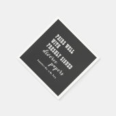 Paare gut Scheidungspapier schwarz nur geschieden  Serviette (Ecke)