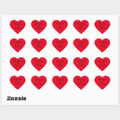 Paare Heart Shaped Stickers (Blatt)