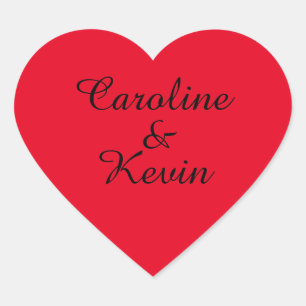 Paare Heart Shaped Stickers