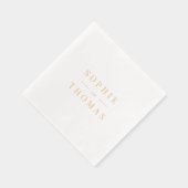 Paare heißen moderne klassische Hochzeit Servietten Mit Folie (Rechts)