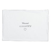 Paare Hochzeit Mr. Right & Mrs. Always Right Kissenbezug (Rückseite-Links)