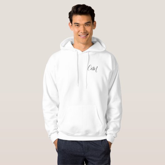 Paare Hoodie mit Initialen (Vorne ganz)