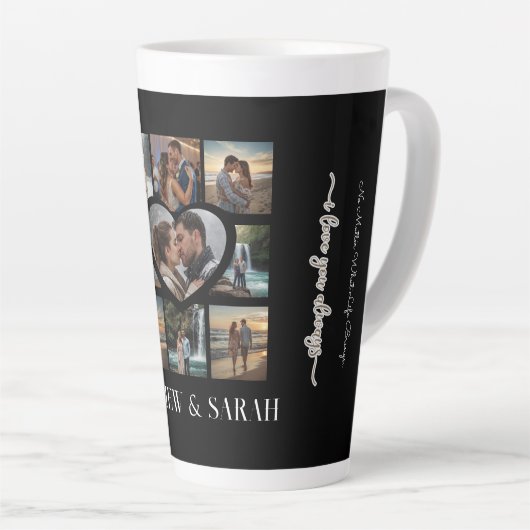 Paare I Liebe You Heart Neun Foto Milchtasse (Rechte Ecke)