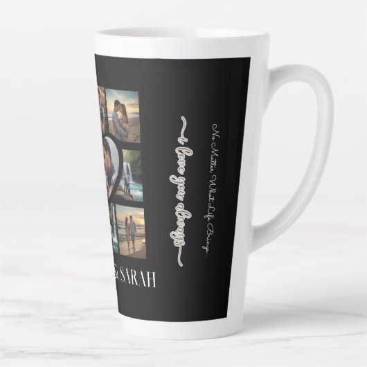 Paare I Liebe You Heart Neun Foto Milchtasse (Rechts)