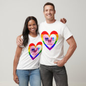 Paare im Herzen der Liebe T-Shirt (Unisex)