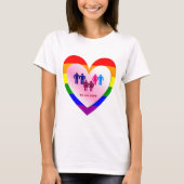 Paare im Herzen der Liebe T-Shirt (Vorderseite)