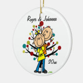 Paare in der Liebe-1. Weihnachtspersonalisierten Keramik Ornament (Links)