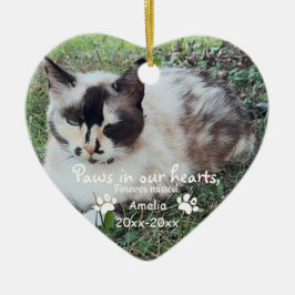 Paare in unserem Hearts Foto Pet Memorial,Custom Keramik Ornament