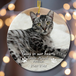 Paare in unserem Hearts Foto Pet Memorial,Custom Keramik Ornament