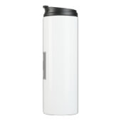 Paare Initails oder andere Texte | Weiß & Grau Thermosbecher (Nach rechts gedreht)