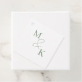 Paare Initial Monogram Geschenkanhänger (Beispiel)