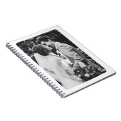 Paare Initial Retro Foto Monogram Notizblock (Rechte Seite)