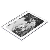 Paare Initial Retro Foto Monogram Notizblock (Linke Seite)