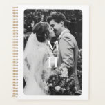Paare Initial Retro Foto Monogram Planer<br><div class="desc">Anpassen mit Ihrem eigenen Foto und Ihren eigenen Initialen; den Rahmen nach Belieben behalten oder entfernen</div>