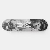 Paare Initial Retro Foto Monogram Skateboard (Horizontal)