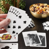 Paare Initials Wedding Foto Monogram Spielkarten (In Situ)