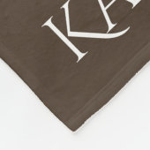 Paare Initials zusammengeschustert mit Namen Fleecedecke (Ecke)